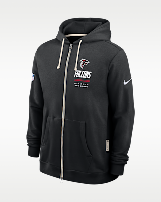 Мужское худи Atlanta Falcons Sideline Standard Issue Nike Dri-FIT NFL Full-Zip Hoodie