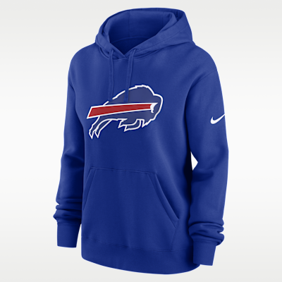 Sudadera con gorro sin cierre Nike de la NFL para mujer Buffalo Bills Club