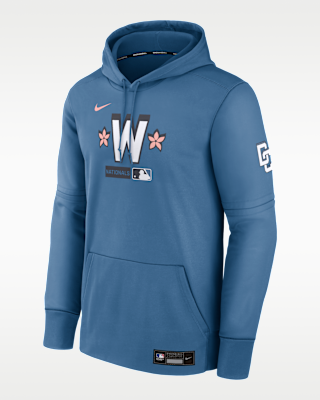 Мужское худи Washington Nationals Authentic Collection City Connect Nike Therma MLB Pullover Hoodie
