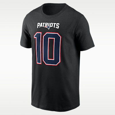 Drake Maye New England Patriots Carbon Men's Nike NFL T-Shirt