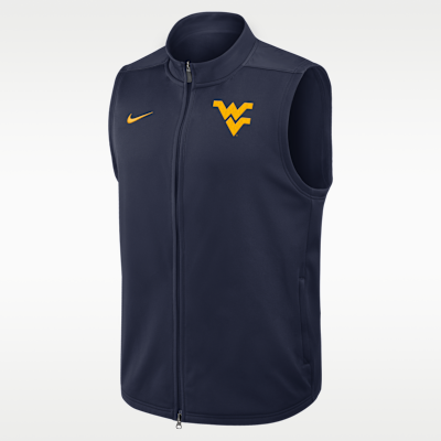 West Virginia Victory Men's Nike Therma-FIT College Full-Zip Vest