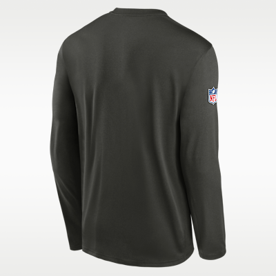 New York Jets Rivalries Collection Sideline Legend Small Logo Men's Nike Dri-FIT NFL Long-Sleeve T-Shirt