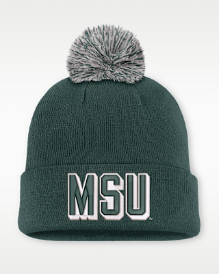 Женские Michigan State Peak Nike College Cuffed Beanie