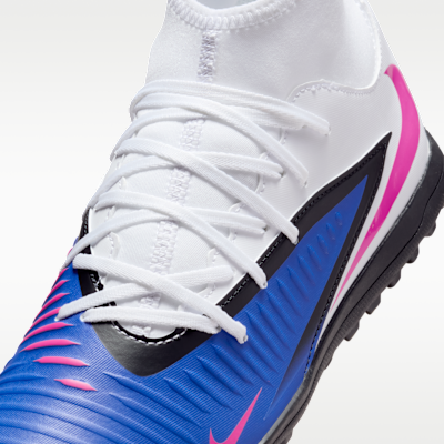 Tacos de fútbol para pasto sintético (turf) Nike Phantom 6 High Club