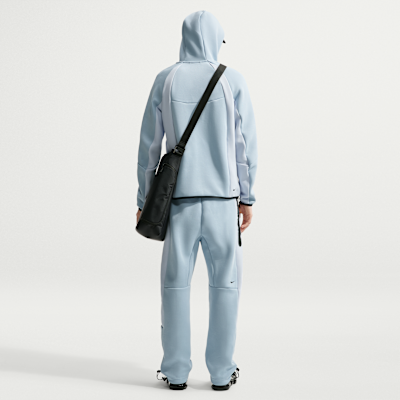 Nike Tech Renk Bloklu Tam Boy Fermuarlı Fleece Windrunner Erkek Ceketi görsel 5