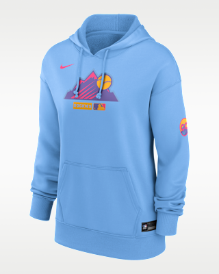 Женское худи Colorado Rockies Authentic Collection City Connect Nike Therma MLB Pullover Hoodie
