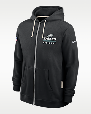 Мужское худи Philadelphia Eagles Utility Player Sideline Nike Dri-FIT NFL Full-Zip Hoodie