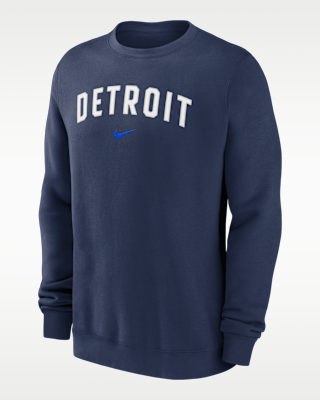 Мужские  Detroit Tigers 2-Hit Nike MLB Pullover Crew