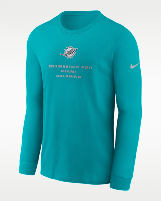 Мужская футболка Miami Dolphins Team Issue Nike Dri-FIT NFL Long-Sleeve
