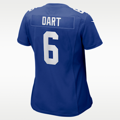 Jersey Nike de la NFL Game para mujer de Jaxson Dart de los New York Giants