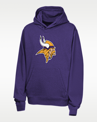 Детское худи Justin Jefferson Minnesota Vikings Big Kids' Nike NFL Pullover Hoodie