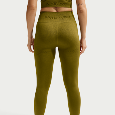 Nike Pro Seamless Yüksek Belli Bilek Üstü Kadın Taytı görsel 3