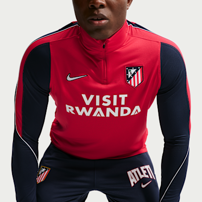 Nike Atlético Madrid Strike Third Nike Dri-FIT Örgü Erkek Futbol Antrenman Üstü görsel 3