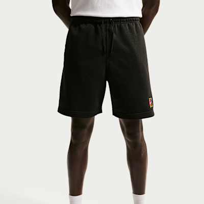 NikeCourt Heritage Dri-FIT Fleece Erkek Tenis Şortu görsel 2