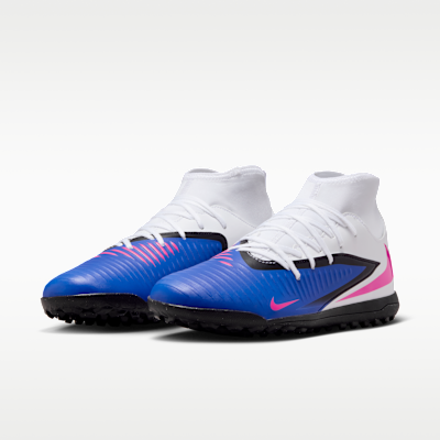 Tacos de fútbol para pasto sintético (turf) Nike Phantom 6 High Club