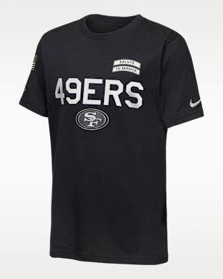 Детская футболка San Francisco 49ers Salute to Service Sideline Big Kids' Nike Dri-FIT NFL