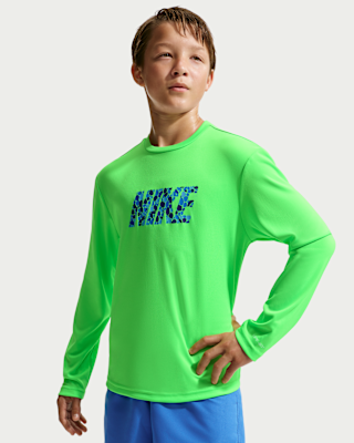 Детские  Nike Swim Hydroguard Big Kids' (Boys') Dri-FIT UV Long Sleeve Top