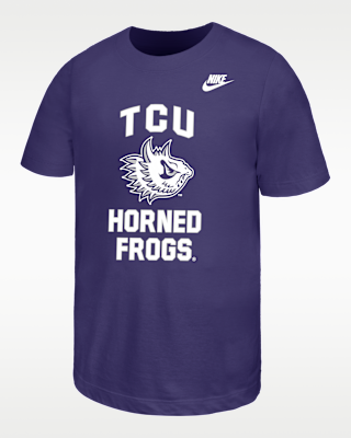 Детская футболка TCU Horned Frogs Big Kids' Nike Football для футбола
