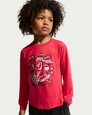 Детская футболка Nike Little Kids' Boxy Long-Sleeve