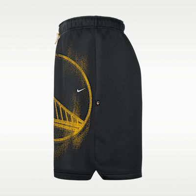 Nike Golden State Warriors Standard Issue Nike Fleece Erkek Basketbol Şortu görsel 3