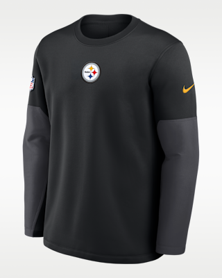 Мужская футболка Pittsburgh Steelers Scripted To Win Sideline Coach Nike Therma-FIT NFL Long-Sleeve