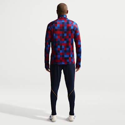 Nike FC Barcelona Strike Nike Dri-FIT Örgü Erkek Futbol Eşofman Altı görsel 5