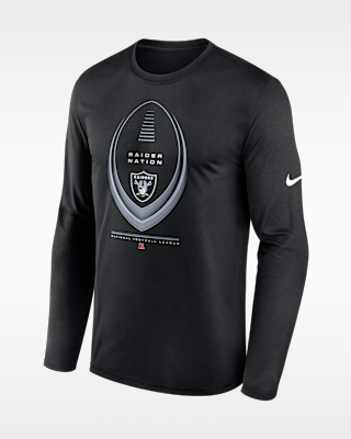Мужская футболка Las Vegas Raiders Legend Icon Nike Dri-FIT NFL Long-Sleeve