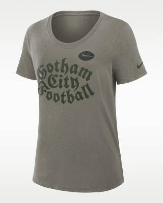 Женская футболка New York Jets Rivalries Collection Slub Nike Dri-FIT NFL
