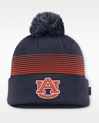 Женские Auburn Sideline Peak Nike College Cuffed Pom Beanie