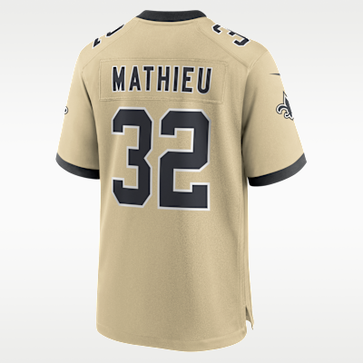 Jersey Nike de la NFL Game para hombre Tyrann Mathieu New Orleans Saints