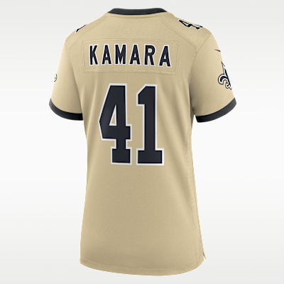 Jersey Nike de la NFL Game para mujer Alvin Kamara New Orleans Saints