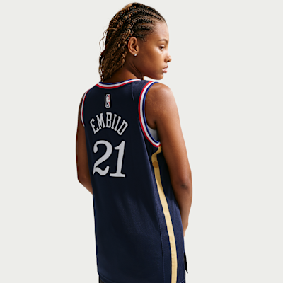 Camisola NBA Swingman Nike Joel Embiid Philadelphia 76ers City Edition para homem