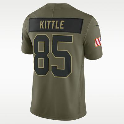 George Kittle San Francisco 49ers Salute to Service Men's Nike Dri-FIT NFL Limited Jersey