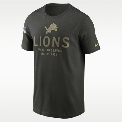 Detroit Lions Salute to Service Sideline Primary Edge Men's Nike Dri-FIT NFL T-Shirt