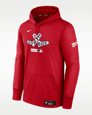 Мужское худи Chicago White Sox Authentic Collection City Connect Nike Therma MLB Pullover Hoodie