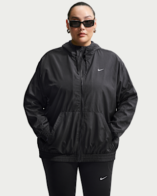 Женская куртка Nike Sportswear Classic Wovens Loose UV Hooded (Plus Size)