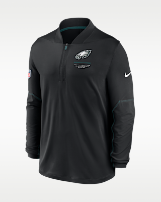 Мужские Philadelphia Eagles Sideline Nike Dri-FIT NFL 1/2-Zip Top