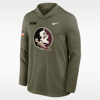 Florida State 2025 Military Appreciation Men's Nike Dri-FIT College Long-Sleeve Hooded Top