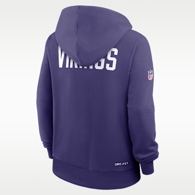 Sudadera con gorro sin cierre Nike Dri-FIT de la NFL para mujer Minnesota Vikings Alt Pack