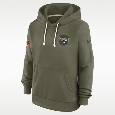 Jacksonville Jaguars Salute to Service Sideline Women's Nike Dri-FIT NFL Pullover Hoodie
