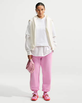 Женские Nike Studio Fleece Lightweight Oversized High-Rise Cuffed Pants