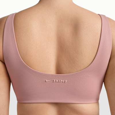 NikeSKIMS Matte BH med djup halsringning för kvinnor
