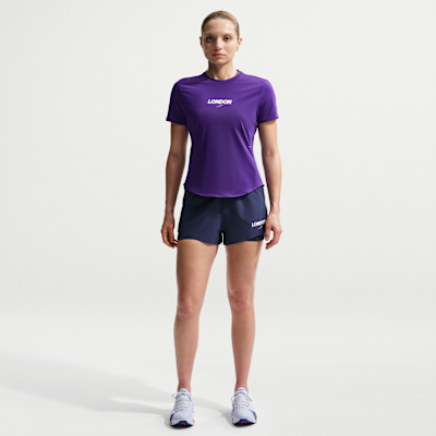 Nike Swift Dri-FIT Kısa Kollu Kadın Koşu Üstü görsel 4
