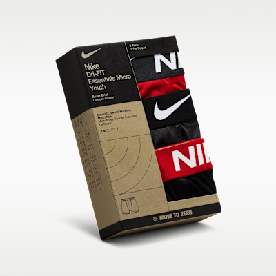 Nike Dri-FIT Essentials Big Kids' Boxer Briefs (3-Pack)
