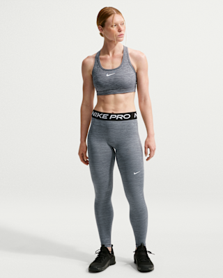 Женские тайтсы Nike Pro Mid-Rise Full-Length Leggings