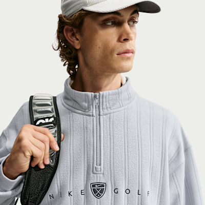 Nike Fairway Fresh Therma-FIT Bol Kesimli Yarım Fermuarlı Erkek Golf Üstü görsel 3