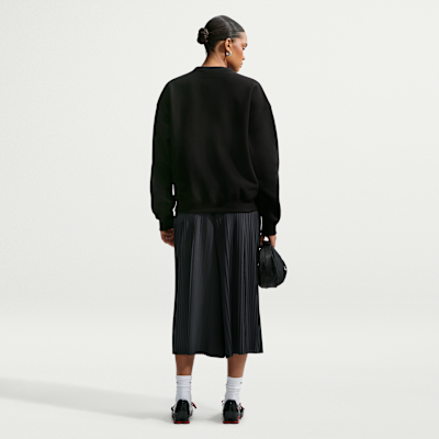 Nike Studio Kalın Fleece Kadın Oversize Crew Üst görsel 5