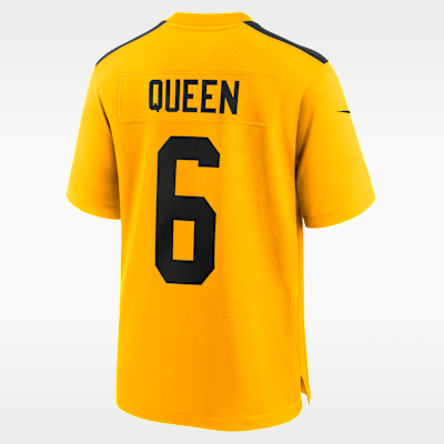 Jersey Nike de la NFL Game para hombre Patrick Queen Pittsburgh Steelers
