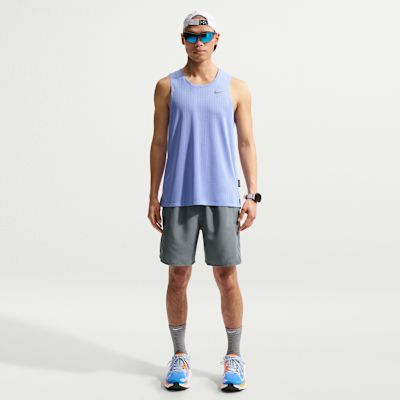 Nike Miler กางเกงวิ่งขาสั้น 7 นิ้วมีซับในผู้ชาย Dri-FIT