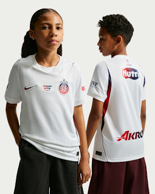 Детские джерси C.D. Guadalajara 2026/27 Stadium Away Big Kids' Nike Dri-FIT Soccer Replica Jersey